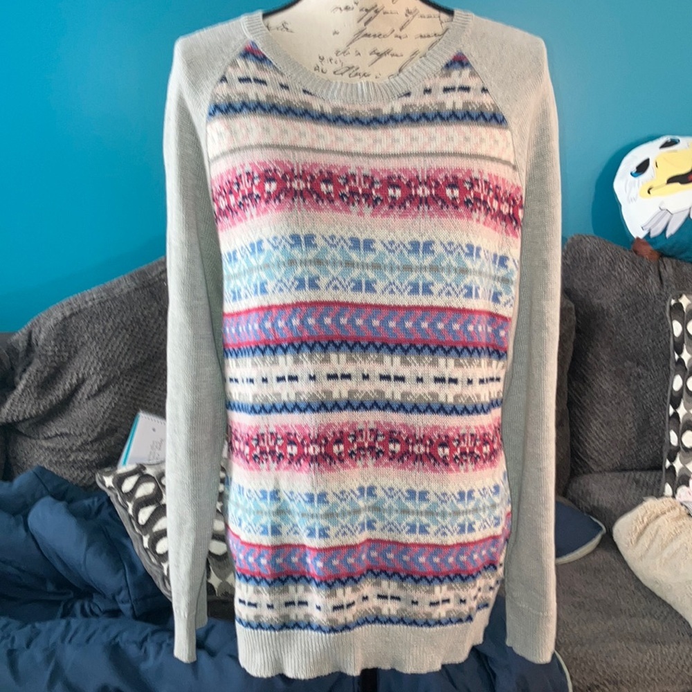 CHAPS Intarsia Pullover Sweater, XL